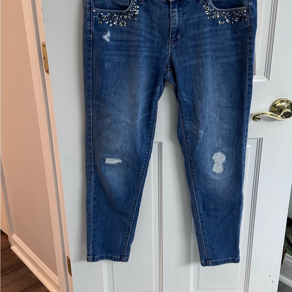 Embellished Blue Jeans
